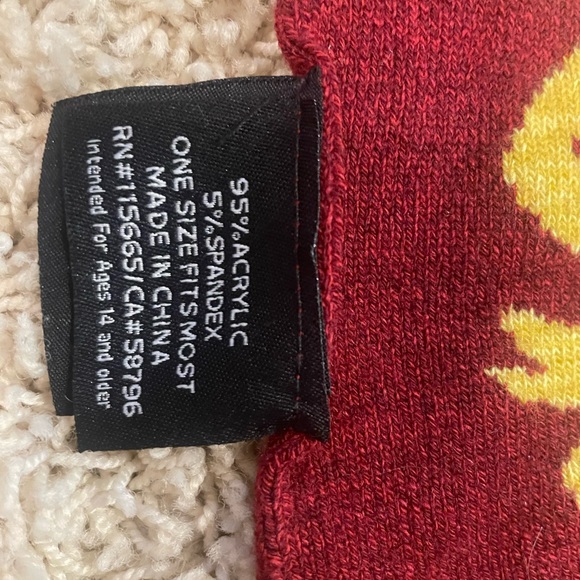 Harry potter Gryffindor scarf burgandy and gold reversible - Picture 3 of 4